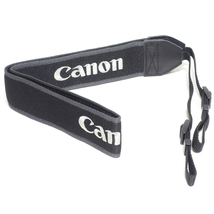 ★ 純正・美品 ★ Canon キャノン XC10 ビデオカメラ ストラップ 刺繍ロゴ ブラック(黒)×グレー(灰)_画像2