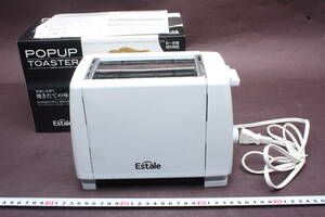 Y4309 新品未使用品 Estale POPUP TOASTER MCE-3076 W22.5×D12.5×H16 680g 電力650W