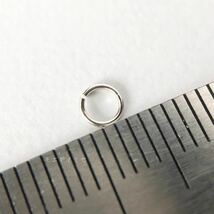 Pt850 プラチナ 丸カン0.5×3.5mm 4個セット アクセサリーパーツ丸カン 素材 日本製　ハンドメイド素材_画像2