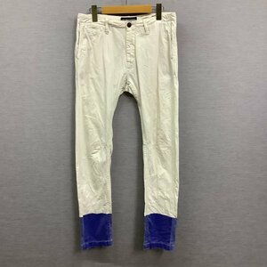 E469 SCOTCH & SODA スコッチ＆ソーダ パンツ ロング ボトム バイカラー レディース ホワイト ブルー サイズ W30 L32