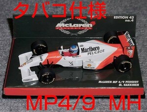 タバコ仕様 1/43 マクラーレン プジョー MP4/9 ハッキネン 1994 McLAREN PEUGEOT