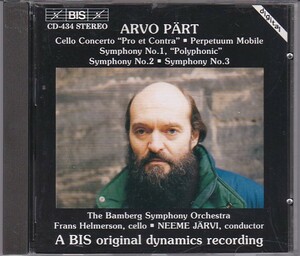 ★CD BIS アルヴォ・ペルト:チェロ協奏曲 賛と否.交響曲第1~3番(Part:Cello Concerto, Symphonies No.1-3)Arvo Part