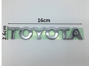 送料無料 TOYOTA トヨタ純正 エンブレム 2.6cm x 16cm トヨタ GENUINE 海外 オーナメント 75469-0K011