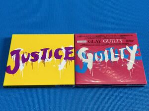 GLAY グレイ JUSTICE GUILTY 2枚セット CD+DVD付き