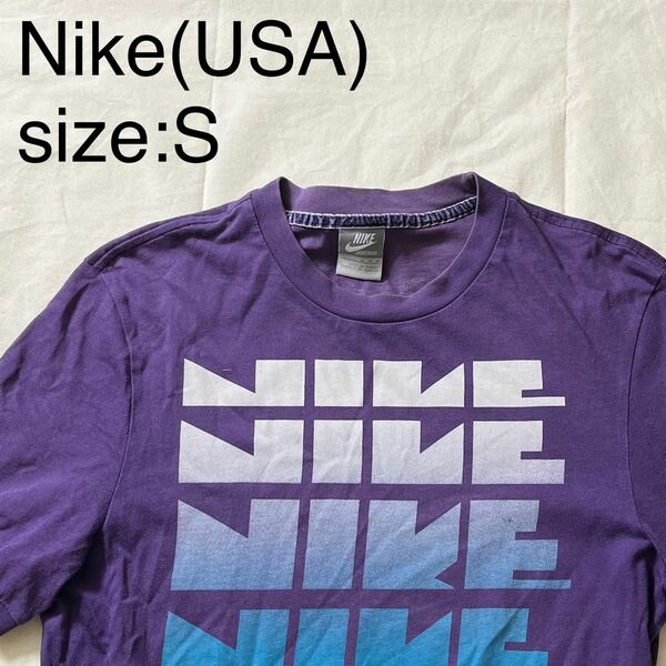 Nike(USA)ビンテージグラフィックTシャツ　パープル