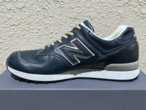 廃番 オールレザー New Balance LM576SHI UK製 US9.5 限定 M576 NB 本皮 天然皮革 ネイビー 紺 イギリス製 Made In England スニーカー_画像5