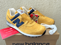 国内正規品 New Balance M576PYB UK製 イエロー×ブルー US8.5 26.5cm 限定イギリス英国製 スエード Made In England 黄色/青 NBスニーカー_画像1