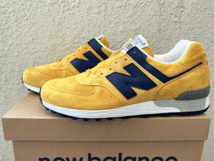 国内正規品 New Balance M576PYB UK製 イエロー×ブルー US8.5 26.5cm 限定イギリス英国製 スエード Made In England 黄色/青 NBスニーカー_画像2