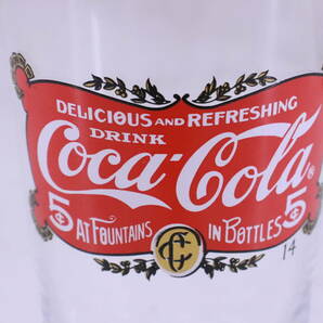 未使用! コカ・コーラ グラス コップ 6個セット レトロ品 長期保管品 高さ約15cm ドリンクグラス Coca-Cola 非売品■(R0909)の画像5