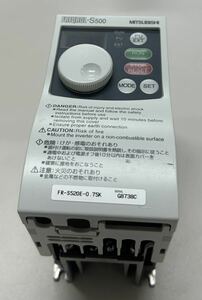 通電確認済　MISTUBISHI インバーター　FR-S520E-0.75K