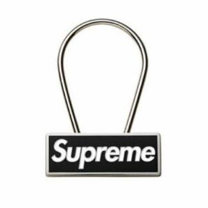 Supreme 15AW Clip Keychain Black Supreme clip box Logo key chain key holder Box Logo black 