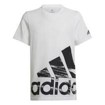 新品★送料込み!!★adidasアディダス★130★ビッグロゴ半袖Ｔシャツ(ホワイト白/ブラック)・快適素材!!ハーフパンツ(黒)★上下★即決_画像5