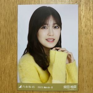 乃木坂46 柴田柚菜 ファーニット 生写真 ヨリ 1枚 検) web 限定 月別 2023.March-Ⅱ