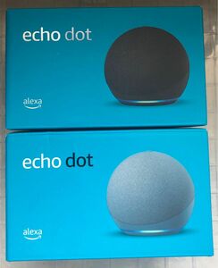 新品　Amazon echo dot 第4世代　2個セット　チャコール　トワイライトブルー