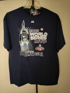  松井秀樹 NYヤンキース 2009World Series Champions,MVP記念Tシャツ