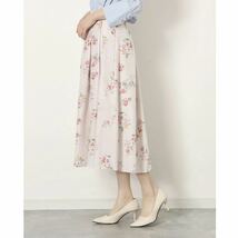 クチュール ブローチ Couture brooch 花柄フレアスカート ライトピンク フラワープリント_画像4