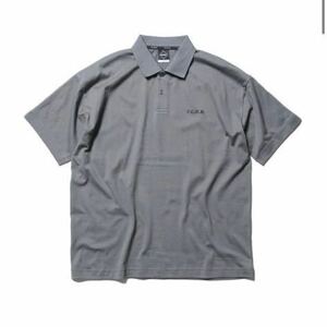 F.C.Real Bristol BIG LOGO WIDE POLO Lサイズ　グレー