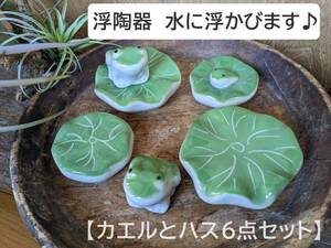 [ lotus riding .6 point set ] frog lotus. leaf large small ... ceramics biotope . lotus large lotus small coming off ceramics 