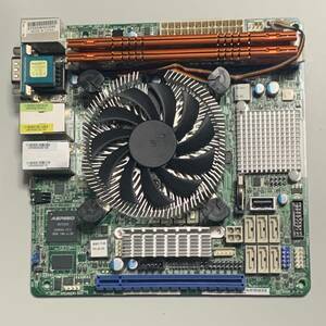 【中古】ASRock Rack E3C226D21 計16GBメモリ 低頭CPUクーラー付属 / LGA1150 Mini-ITX