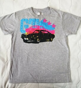 ★140cm 車プリントTシャツ　グレー