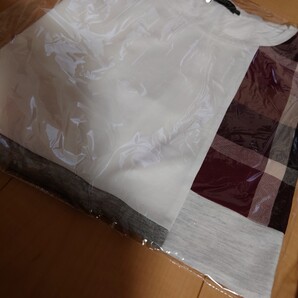 超美品ブラックレーベルクレストブリッジ半袖Tシャツパッチワークチェック白ホワイト