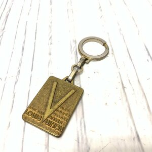 s001 A3② LOUIS VUITTON key ring Louis * Vuitton MALLETIER DEPUIS 1854 metal key holder Gold 