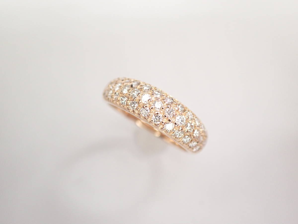 美品 スタージュエリー K18PG ダイヤ計0.45ct リング 指輪-