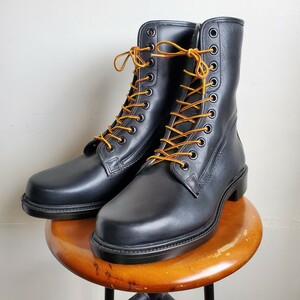 831◆英国製 ハーマンサバイバー HERMAN SURVIVORS ATERPROOF ブーツ size8 1/2 8.5 26.5㎝位 黒 ブラック 中古 USED