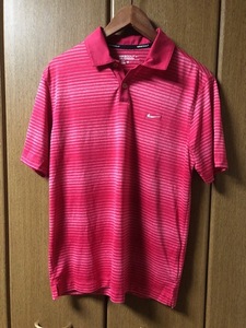 【 NIKE GOLF 】 ナイキゴルフ　メンズ 半袖 ポロシャツ　M レッド