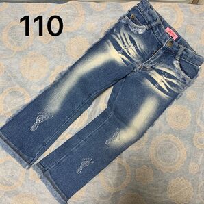美品 SISTER JENNI(シスタージェニー)ジーンズ 110センチ