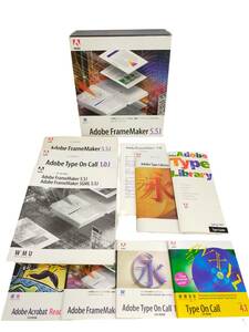 【未開封あり】Adobe FrameMaker 5.5J for Windows/Type on Call/Adobe Acrobat Reader 3.0J CD-ROM 4枚 (S)