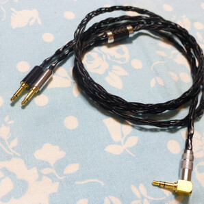 DENON AH-D9200 AH-D7200 FOCAL ELEAR STELLIA MOGAMI 2799 八芯 ブレイド編み P-3.5GL 3.5mm3極 黒色 (4.4mm5極 2.5mm4極 T1 2nd 3rd 可)