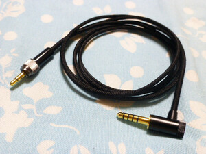 SONY MDR M1ST MV1 用 BELDEN 1804a 4.4mm5極 L字コネクタ ロック機構付き 140cm 少し長め (MDR-1A カスタム可 ZX507 Cayin N8 ZEN DAC