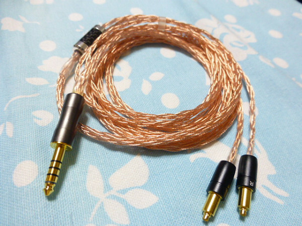 SHURE SRH1840 SRH1540 SRH1440 用 102SSC 16芯 ブレイド編 4.4mm5極 150cm トープラ販売 ( 2.5mm4極 3.5mm3極 カスタム可能) MMCX