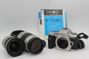 【返品保証】 ミノルタ Minolta α Sweet II AF Zoom 75-300mm F4.5-5.6 28-80mm F3.5-5.6 ボディレンズセット C5319