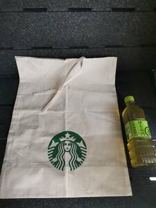 〇STARBUCKS スターバックス 布袋 巾着袋 　約47.5×36cm　綿100％　スタバ