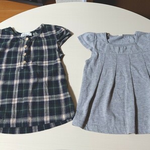 半袖トップス 2枚セット 100cm PaLa Banbina 西松屋 女の子 半袖Tシャツ 子供用夏服 100 3歳 4歳