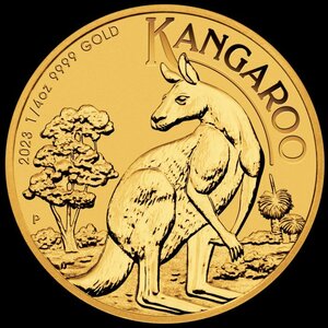 [保証書・カプセル付き] 2023年 (新品) オーストラリア「カンガルー」純金 1/4オンス 金貨
