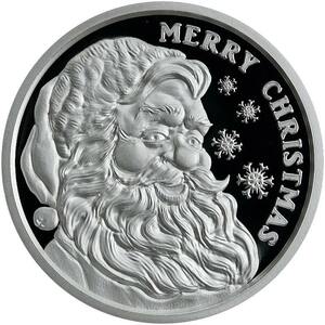 [ written guarantee * capsule with a self-starter ] 2020 year ( new goods ) America [me Lee Christmas * sun ta] original silver 1 ounce proof medal 