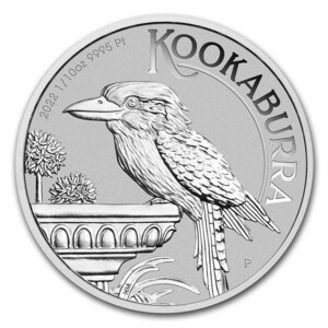 [保証書・カプセル付き] 2022年 (新品) オーストラリア「ワライカワセミ」白金 純プラチナ 1/10オンス プラチナ貨