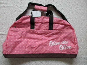  Olive des Olive новый товар сумка "Boston bag" 60×33×26cm розовый .. путешествие ACE