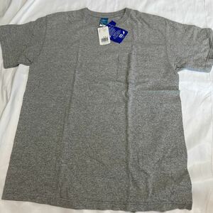 Good On クルーネックTEE / グッドオン ポケットTシャツ カラー　メタル　グレー　着心地抜群　日本製　新品　タグ付き　サイズM