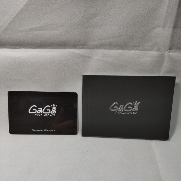 GaGa MILANO 正規品 ガガミラノ 純正品 国際 保証書 WARRANTY GARANTIE ギャランティー ギャランティ 冊子 取説 取扱説明書 付属品 2点 set