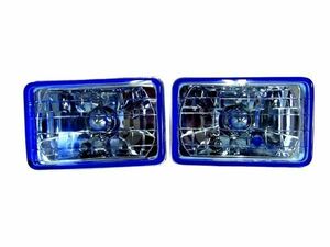  angle eyes 4 light blue crystal head light angle blue glass lens left right 2 piece SET 4 light front multi reflector all-purpose rectangle angle light H4 diversion Taiwan made 