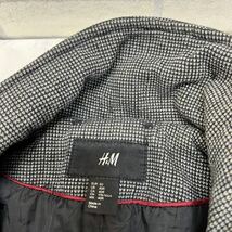 H&M コート サイズ40R メンズ 毛31% ウール混 ダッフルコート_画像4