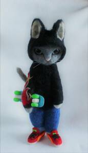  skateboard * Russia n blue cat kun *