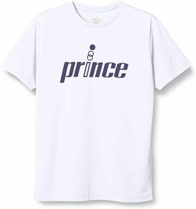 Prince プリンス テニスウェア 半袖Tシャツ ホワイト(白) MA0001 ユニセックスM 新品