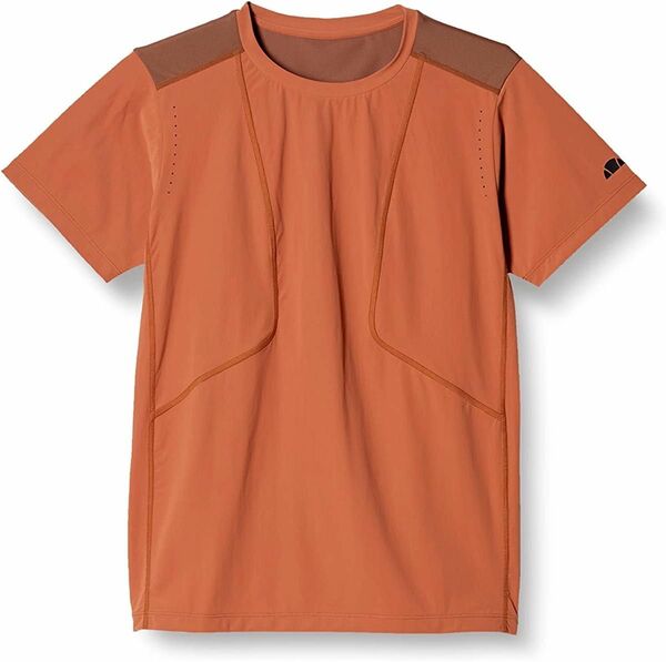 ellesse エレッセ テニスウェア 半袖Tシャツ ショートスリーブツアーシャツ ブラウン(茶) EM021121 メンズM新品