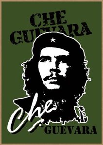 チェ・ゲバラ レトロミニポスター B5サイズ 複製記事 CHE GUEVARA 革命家 緑系 USAD5-002