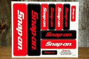 Snap-on ロゴ 2色 4サイズ 10片 1シート ◆ スナップオン 工具ブランド NPS4